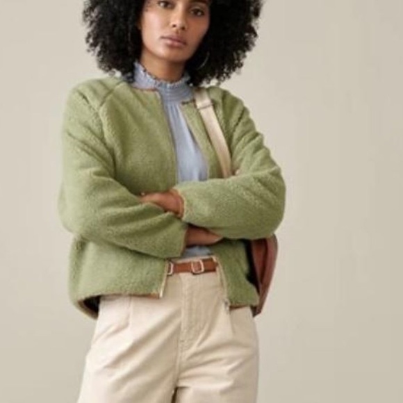 Reversible bomber jacket- size 2 (medium) NWT - Picture 3 of 13